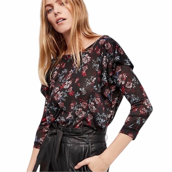 Free People Tops - Free People Dock Street Floral Top